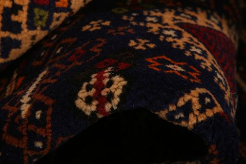 Baluch Multicolor Hand Knotted 37 X 610 Area Rug 100-27774 Image 1