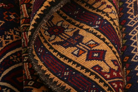 Baluch Multicolor Hand Knotted 37 X 610 Area Rug 100-27774 Image 2