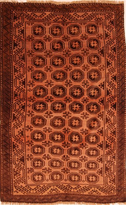 Baluch Beige Hand Knotted 43 X 68 Area Rug 100-27775 Image 0
