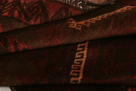 Baluch Red Hand Knotted 29 X 62 Area Rug 253-27776 Image 3