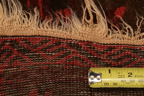 Baluch Red Hand Knotted 29 X 62 Area Rug 253-27776 Image 4
