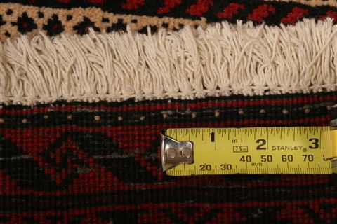 Baluch Red Hand Knotted 31 X 59 Area Rug 253-27778 Image 4