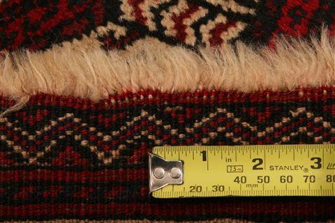 Baluch Beige Hand Knotted 34 X 63 Area Rug 100-27779 Image 4