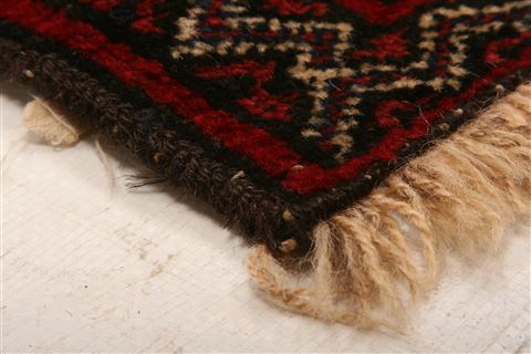 Baluch Beige Hand Knotted 34 X 63 Area Rug 100-27779 Image 5