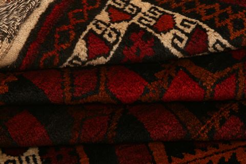 Baluch Red Hand Knotted 38 X 62 Area Rug 100-27781 Image 3