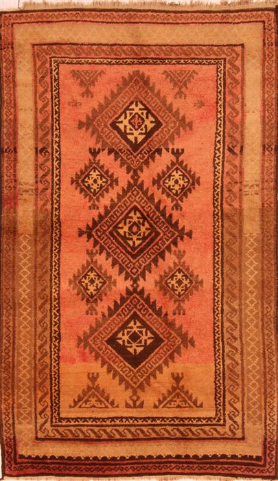 Baluch Red Hand Knotted 42 X 70 Area Rug 100-27782 Image 0