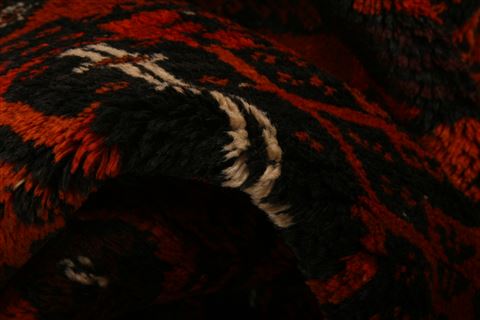 Baluch Orange Hand Knotted 35 X 64 Area Rug 100-27783 Image 2