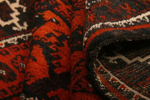Baluch Orange Hand Knotted 35 X 64 Area Rug 100-27783 Image 3