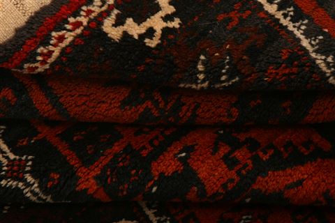 Baluch Orange Hand Knotted 35 X 64 Area Rug 100-27783 Image 5