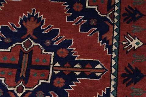 Kazak Red Runner Hand Knotted 211 X 99 Area Rug 250-27784 Image 7
