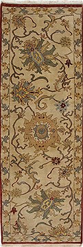 Egyptian Chobi Beige Runner 6 to 9 ft Wool Carpet 27785