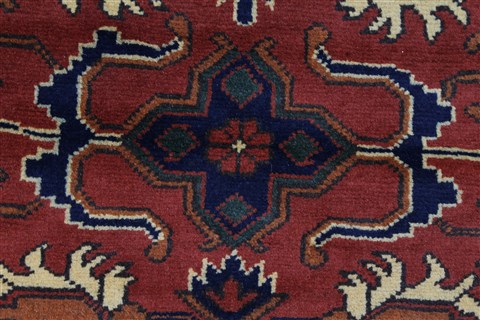 Kazak Red Runner Hand Knotted 31 X 911 Area Rug 250-27788 Image 10