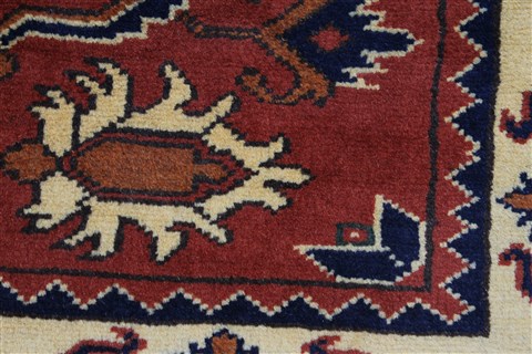 Kazak Red Runner Hand Knotted 31 X 911 Area Rug 250-27788 Image 11