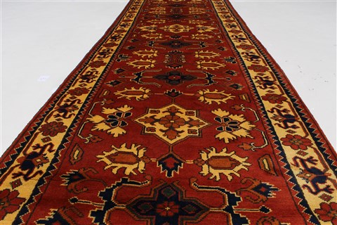 Kazak Red Runner Hand Knotted 31 X 911 Area Rug 250-27788 Image 5