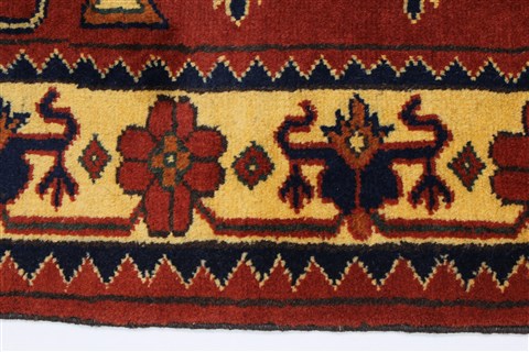 Kazak Red Runner Hand Knotted 31 X 911 Area Rug 250-27788 Image 6
