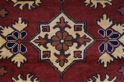 Kazak Red Runner Hand Knotted 31 X 911 Area Rug 250-27788 Image 7