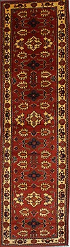 Kazak Red Runner Hand Knotted 3'1" X 9'11"  Area Rug 250-27788