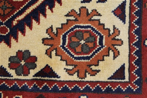 Kazak Yellow Runner Hand Knotted 29 X 100 Area Rug 250-27789 Image 10