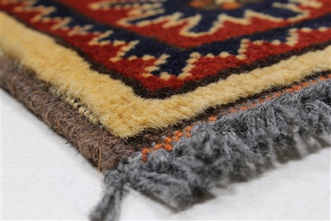 Kazak Yellow Runner Hand Knotted 29 X 100 Area Rug 250-27789 Image 8