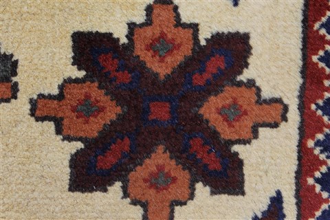 Kazak Yellow Runner Hand Knotted 29 X 100 Area Rug 250-27789 Image 9