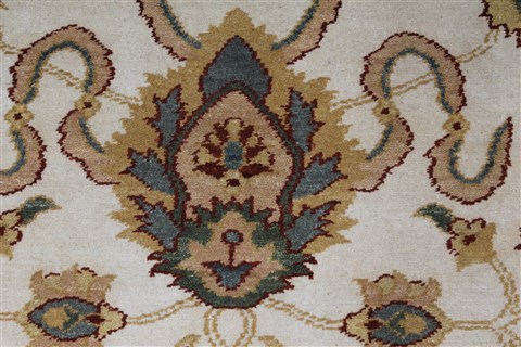 Chobi White Runner Hand Knotted 31 X 102 Area Rug 250-27790 Image 4