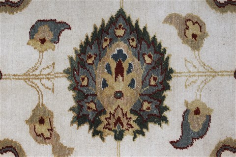 Chobi White Runner Hand Knotted 31 X 102 Area Rug 250-27790 Image 5