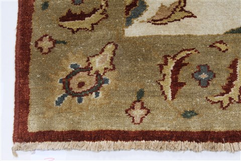 Chobi White Runner Hand Knotted 31 X 102 Area Rug 250-27790 Image 6