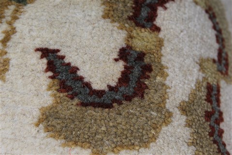 Chobi White Runner Hand Knotted 31 X 102 Area Rug 250-27790 Image 8
