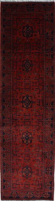Shahre Babak Blue Runner Hand Knotted 27 X 96 Area Rug 250-27791 Image 0
