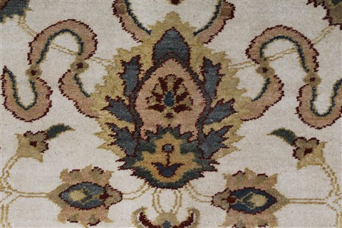 Chobi White Runner Hand Knotted 31 X 100 Area Rug 250-27792 Image 3