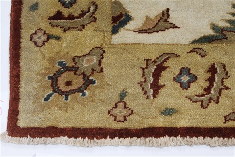 Chobi White Runner Hand Knotted 31 X 100 Area Rug 250-27792 Image 4