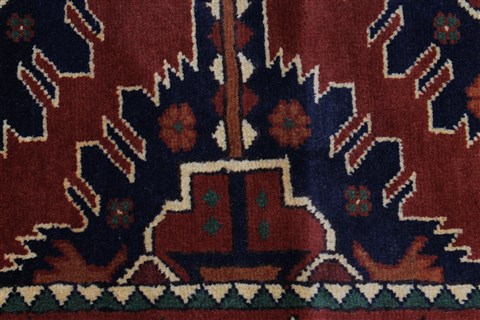 Kazak Blue Runner Hand Knotted 210 X 99 Area Rug 250-27793 Image 6