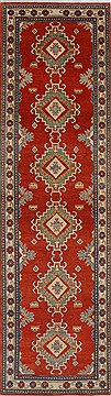 Kazak Red Runner Hand Knotted 2'11" X 10'6"  Area Rug 250-27794