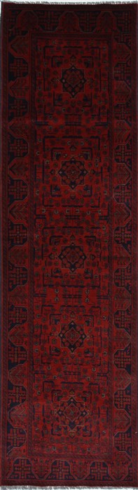 Shahre Babak Blue Runner Hand Knotted 26 X 91 Area Rug 250-27795 Image 0