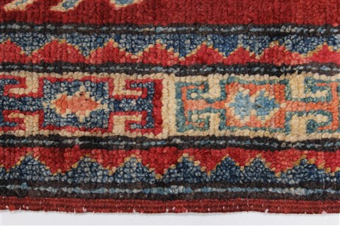 Kazak Beige Runner Hand Knotted 29 X 94 Area Rug 250-27797 Image 1