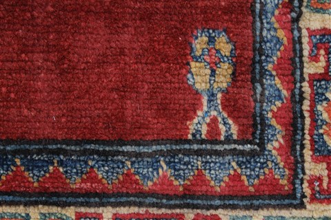 Kazak Beige Runner Hand Knotted 29 X 94 Area Rug 250-27797 Image 7
