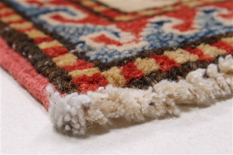 Kazak Beige Runner Hand Knotted 28 X 97 Area Rug 250-27798 Image 6