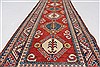 Kazak Blue Runner Hand Knotted 27 X 910 Area Rug 250-27801 Thumb 1