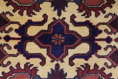 Turkman Brown Runner Hand Knotted 28 X 105 Area Rug 250-27803 Image 4