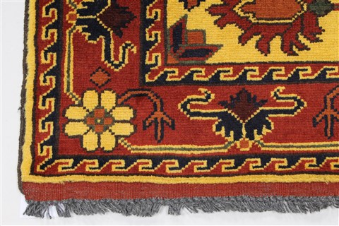 Turkman Brown Runner Hand Knotted 28 X 105 Area Rug 250-27803 Image 5