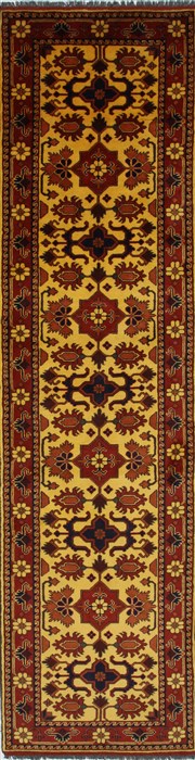 Turkman Brown Runner Hand Knotted 28 X 105 Area Rug 250-27803 Image 0