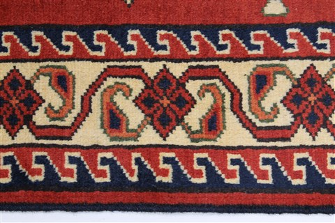 Turkman Blue Runner Hand Knotted 29 X 94 Area Rug 250-27805 Image 10