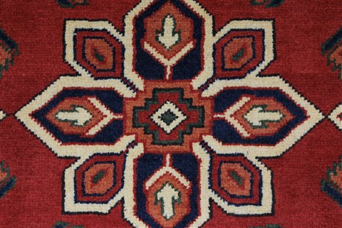Turkman Blue Runner Hand Knotted 29 X 94 Area Rug 250-27805 Image 1