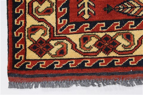 Turkman Blue Runner Hand Knotted 29 X 94 Area Rug 250-27805 Image 3