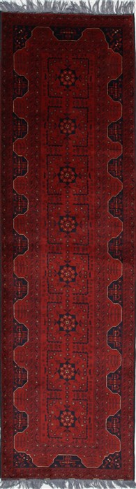 Shahre Babak Blue Runner Hand Knotted 28 X 97  Area Rug 250-27806 Image 0