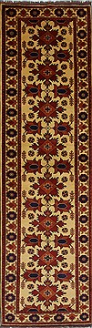 Turkman Brown Runner Hand Knotted 2'9" X 9'10"  Area Rug 250-27807
