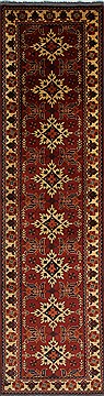 Indian Turkman Beige Runner 10 to 12 ft Wool Carpet 27809