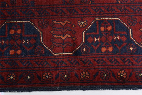 Khan Mohammadi Blue Runner Hand Knotted 28 X 95 Area Rug 250-27810 Image 2