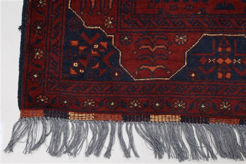 Khan Mohammadi Blue Runner Hand Knotted 28 X 95 Area Rug 250-27810 Image 4