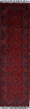 Afghan Khan Mohammadi Blue Runner 6 to 9 ft Wool Carpet 27810